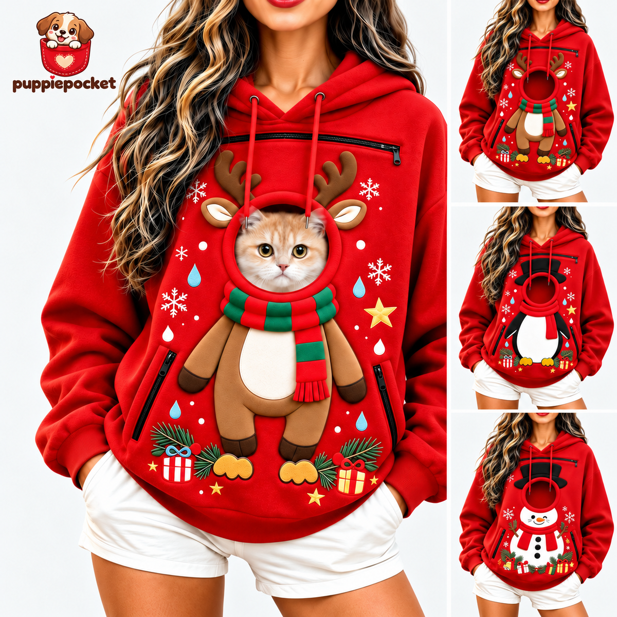 Christmas Puppie Pocket